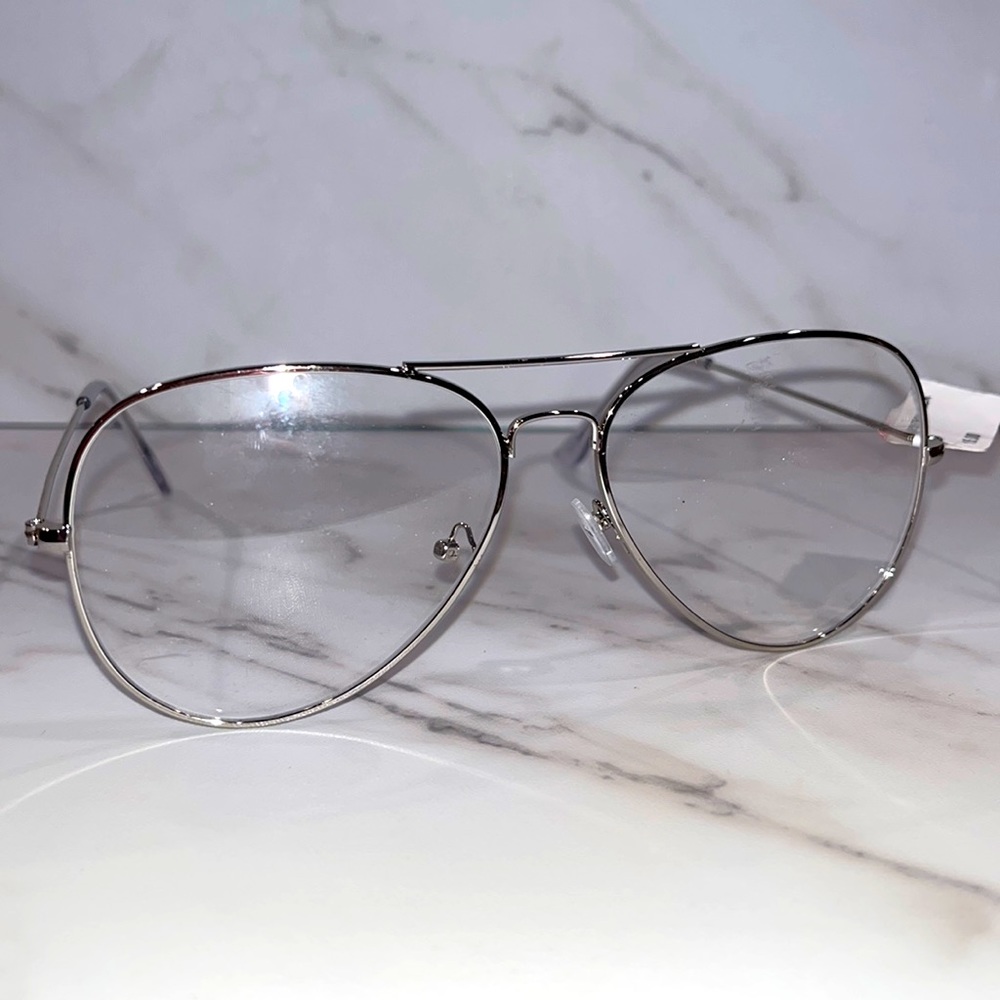 NEW BP silver aviator glasses
